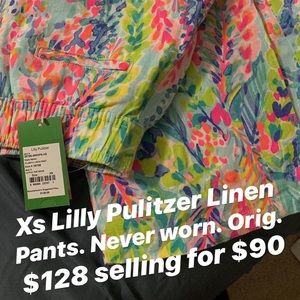 Lilly Pulitzer Linen Pants